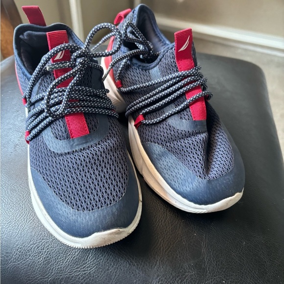 Nautica Other - Kids Nautica Eriko Lace-up Sneakers Size 6 Comfy Navy Blue/Red